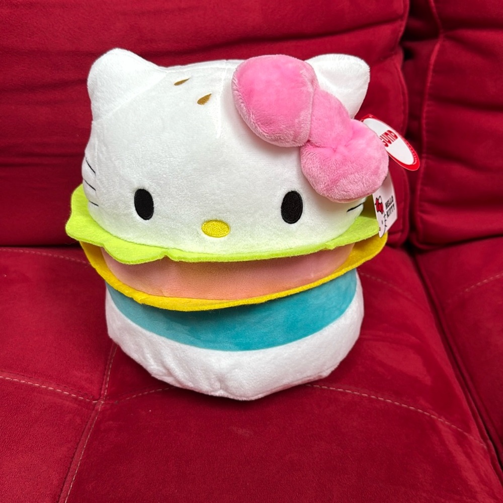 Gund Hello Kitty Burger Plush Toy